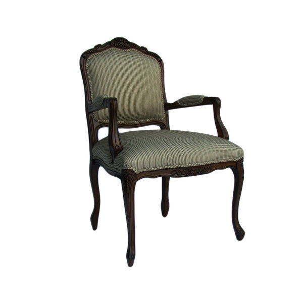 WS-2702-Boucherie Louis XV Dining Arm Chair 26W 28D 41H- COM  2 yds