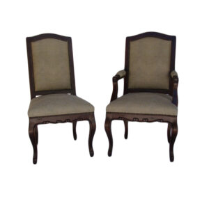 WS2711-Brinvillier Dining Chairs-Arm 24W 26D 41H -22W 22D 41H COM 2.5 yds