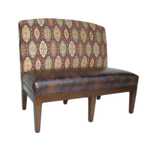 WS-1769-Glenville  Terrace  Dining Bench -54W 26DW 42H COM  5 yds48 BeLouis XVI Vermillion Bench   46W 24D 40H COM 4yds