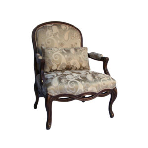 WS-2614- Lorenzo Ribbon Arm Chair 31W 27D 42H COM 4 yds
