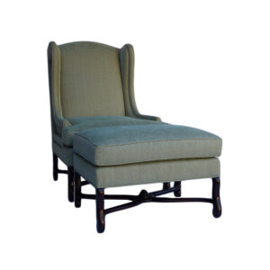 WS-2618-Wing Back Bournemouth  Country Chair-32W 32D 45H COM8 yds 6 yds Ottoman-32W 20D 20 SH COM  3 yds