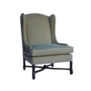 WS-2618-Wing Back Bournemouth Country Chair-32W 32D 45H COM8 yds 6 yds Ottoman-32W 20D 20 SH COM 3 yds