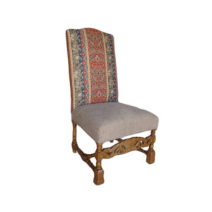 WS-2077-401-Louis Aragon Dining  Chairs-Arm-22W33D 27H 28AH- Side Chair  COM 3 yds