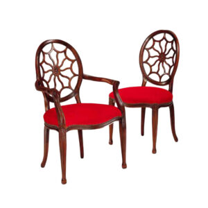 WS-2092- Brunswick Hepplewhite Ding Chairs- A-26W23D 41H- S-20.5W 21D 41H- COM 1 yd