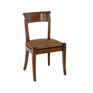 WS-2002- Suffolk Country Dining Side Chair- 20.5W 22D 34.5H  with Rush  Seat 20 SH - Also  Available with Upholstered  Seat COM  .75 yd