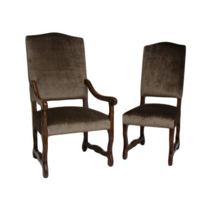 WS-2053- North Hampton  Castle Arm chairs- Arm-24W 26D 44H-Side 22W 26D 44H- COM  3 yds