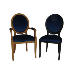 WS-2302-SE-611-MOD----Glendale-MOD  Dining Chairs-A-23W 22D 41H S-20W 21D 41H Note: Arm Rest  Modified with upholstered arm pads