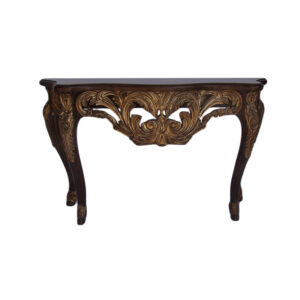 WS-1883-281 Le Grandier Console  55W 18.5D 33H  Hand  Carved  in Alder  wood - In stock 2025 - Last console  made in JDM-Juhasz Inc Factory -+++In High end custom wood finish of your choice  ++++Discounted Net Price  in custom wood finish of your choice  $ 2,545. ++++ In stock 2025