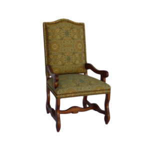 WS-2057-Durham Dining Chairs-Arm -24W 26 D 46H-Side-22W 26D 46H- COM 3 yds