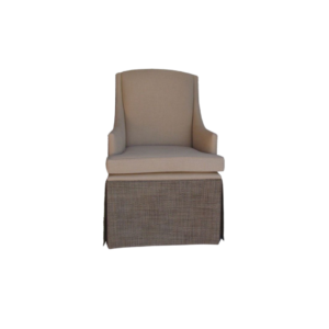 Electra Arm Chair with Skirt & Nails