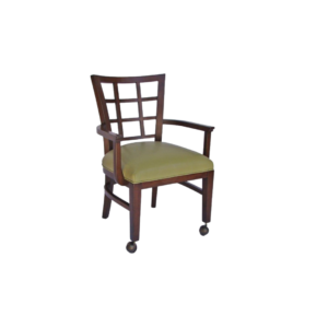 Dorset Grid Arm Chair with casters