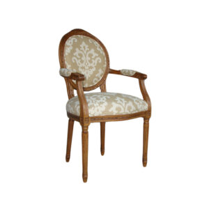WS-2102-Louis XVI Carved Nicolette Arm Chair